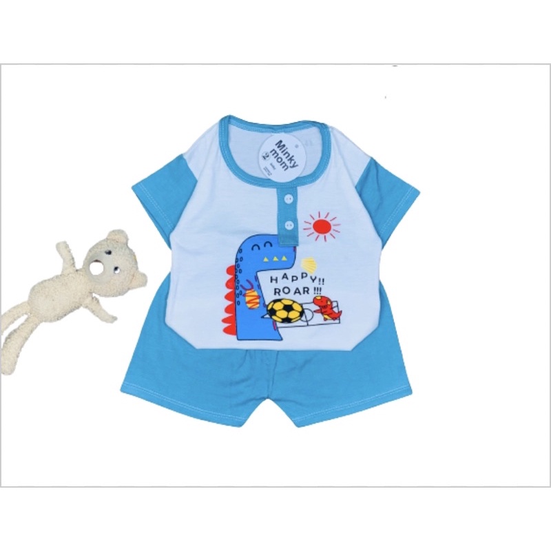 Bộ thun lạnh hoạ tiết đẹp tay ngắn cho bé trai và bé gái