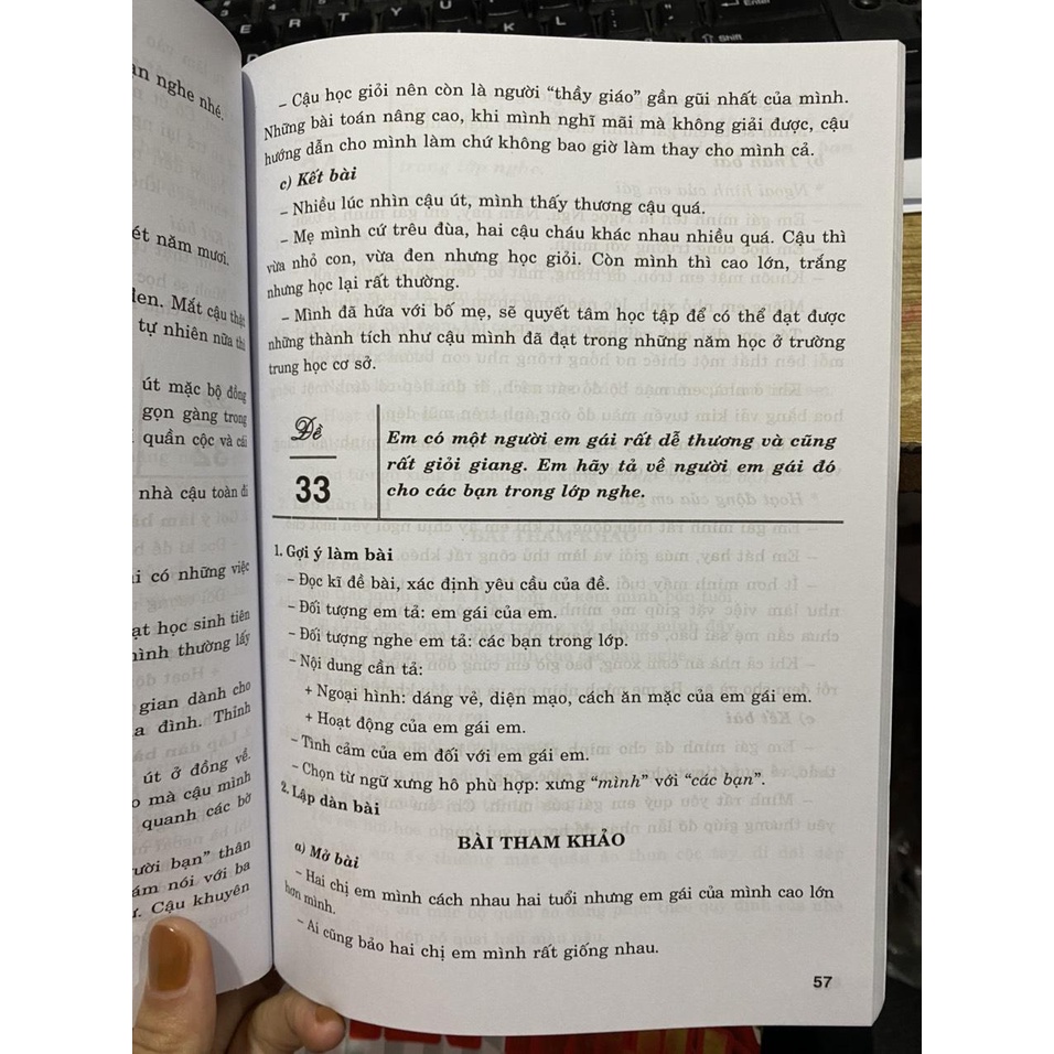 Sách - Dàn bài tập làm văn 5