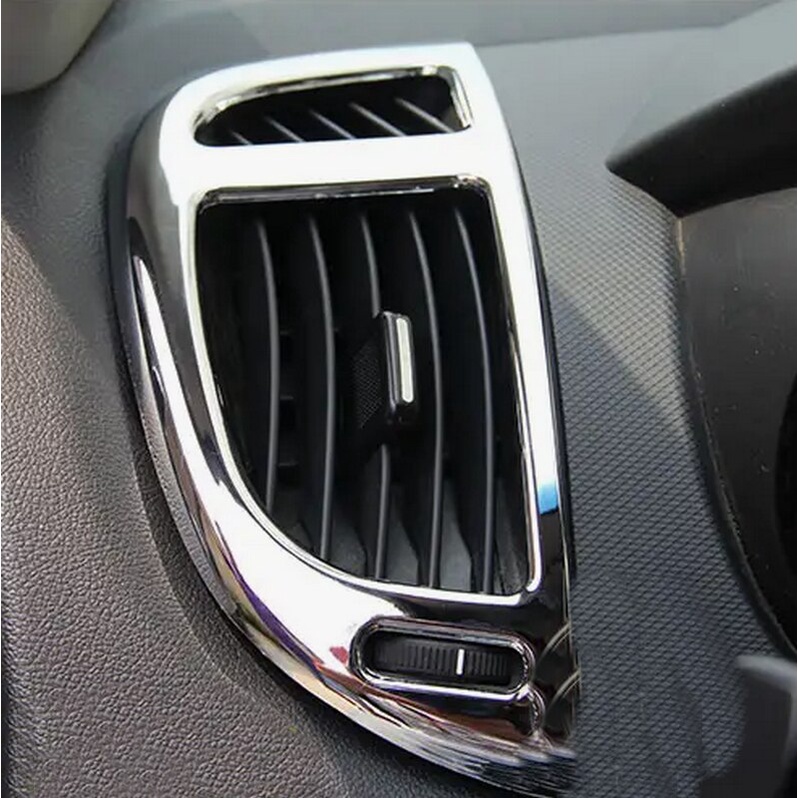 Bộ 4 Miếng Dán Mạ Điện Họa Tiết Sợi Carbon Trang Trí Máy Điều Hòa Xe Hơi KIa FORTE