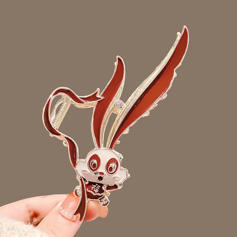 Kẹp Tóc Hình Thỏ Phong Cách Trung Hoa Xinh Xắn Thời Trang Cho Nữ