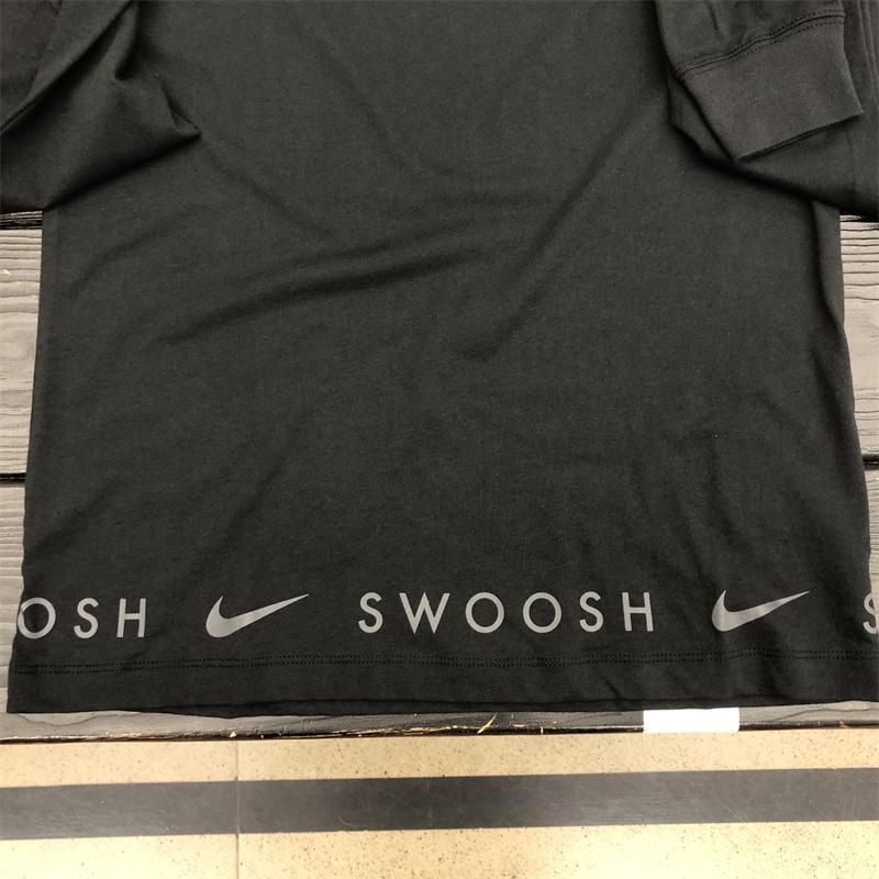 Nike Áo Thun cotton swoosh Cổ Tròn Dài Tay Thời Trang Thể Thao Dành Cho Nam 2023 dz3044