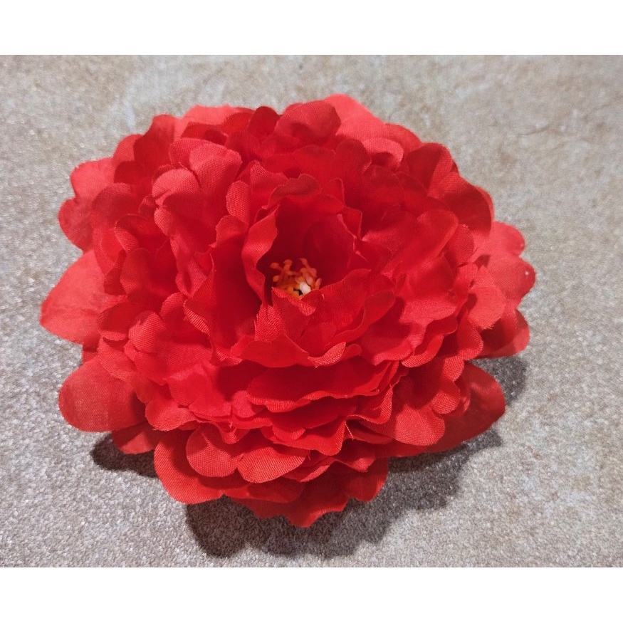 Đầu bông hoa mẫu đơn vải loại đẹp | Phụ kiện trang trí (giá 1 bông)