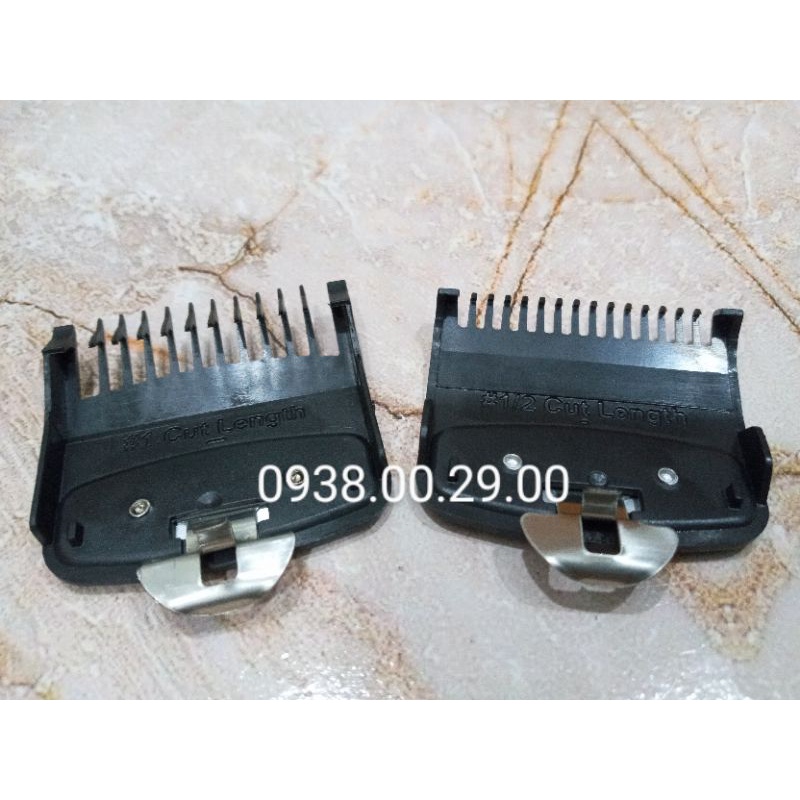 Cữ Tông Đơ Gá Thép USA 1.5mm và 3mm Loại Tốt, Bộ 2 Cữ Thép Cho Tông Đơ Wahl, Kemei, Surker.