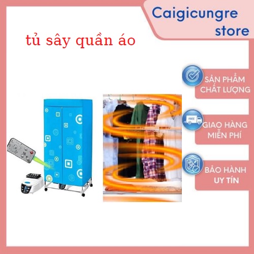 Tủ Sấy Quần Aó, Máy Sấy Quần Áó Có Điều Khiên, Khử Khuẩn Kháng Mùi, BH 12 Tháng, Dễ Dàng Di Chuyên