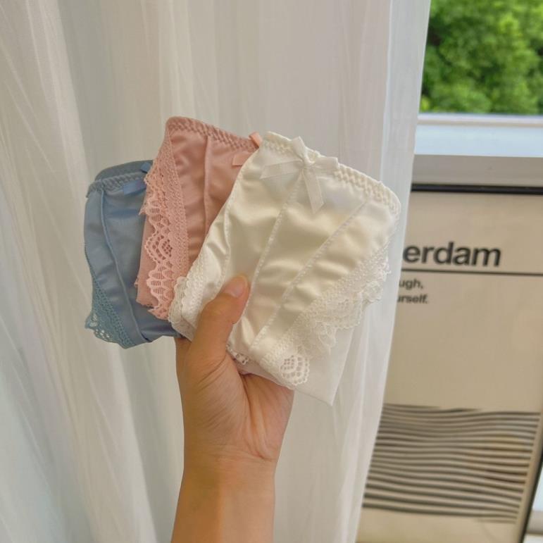 Quần Lót Nữ Softie ❤️Quần Lót Su Ren Lưới Sexy Phối Họa Nơ Gợi Cảm Quyến Rũ 1019