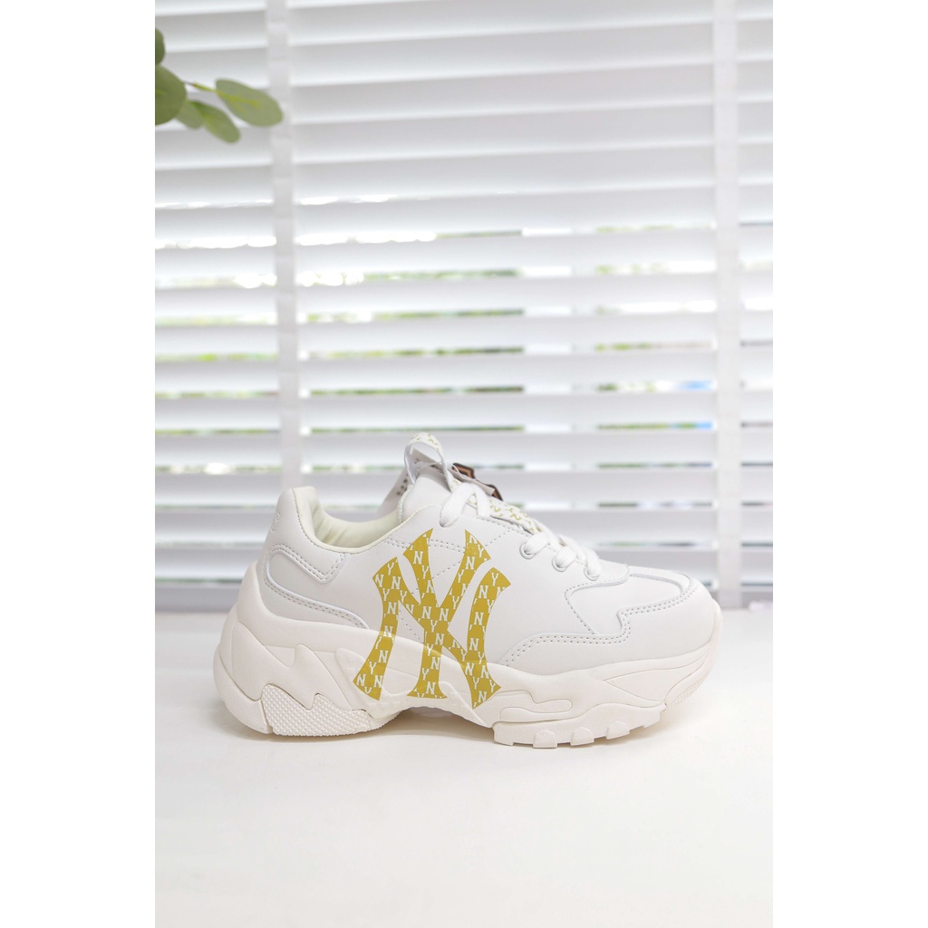 Giày MLB Chunky NY Monogram Vàng Chính Hãng