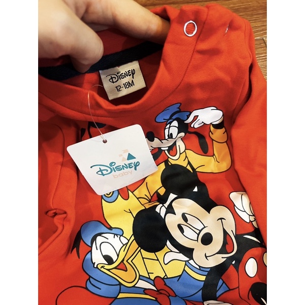 Set bộ Mickey đỏ phối xám bé trai