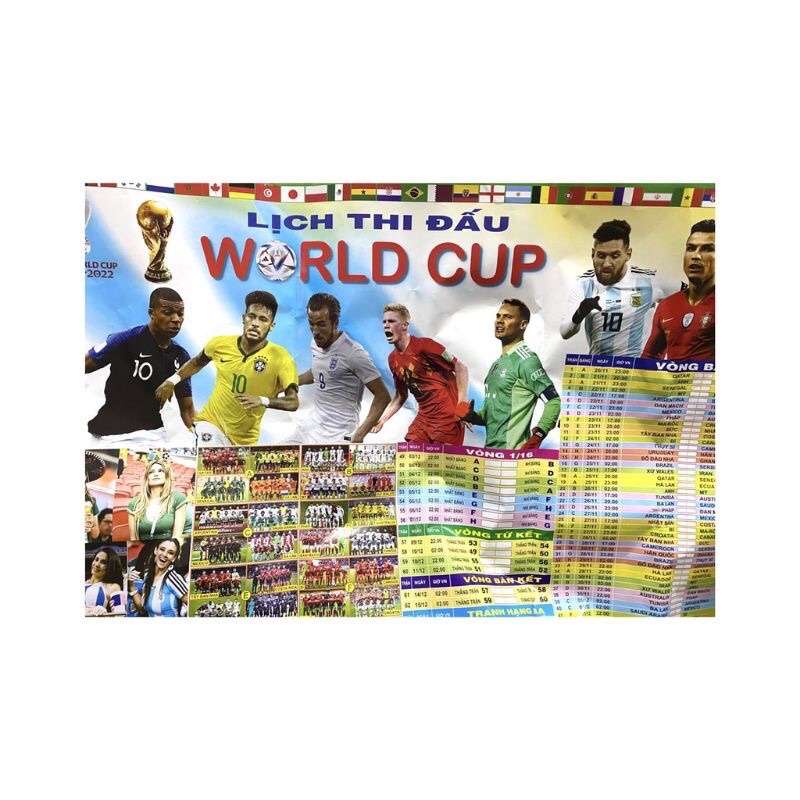 Lịch thi đấu bóng đá WC 2022
