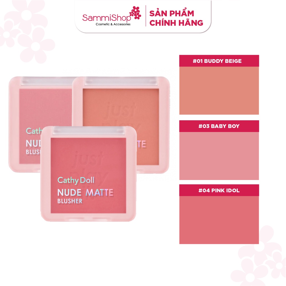 Phấn má hồng Cathy Doll Nude Matte Blusher 6g