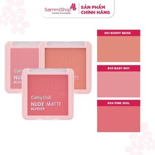 Phấn má hồng Cathy Doll Nude Matte Blusher 6g