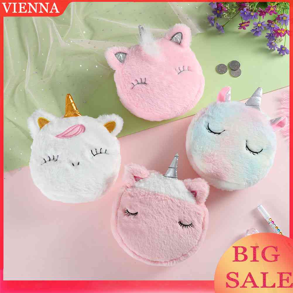 Túi Đeo Chéo Mini Bằng Vải Bông Có Khóa Kéo Họa Tiết Hoạt Hình Cho Bé Gái