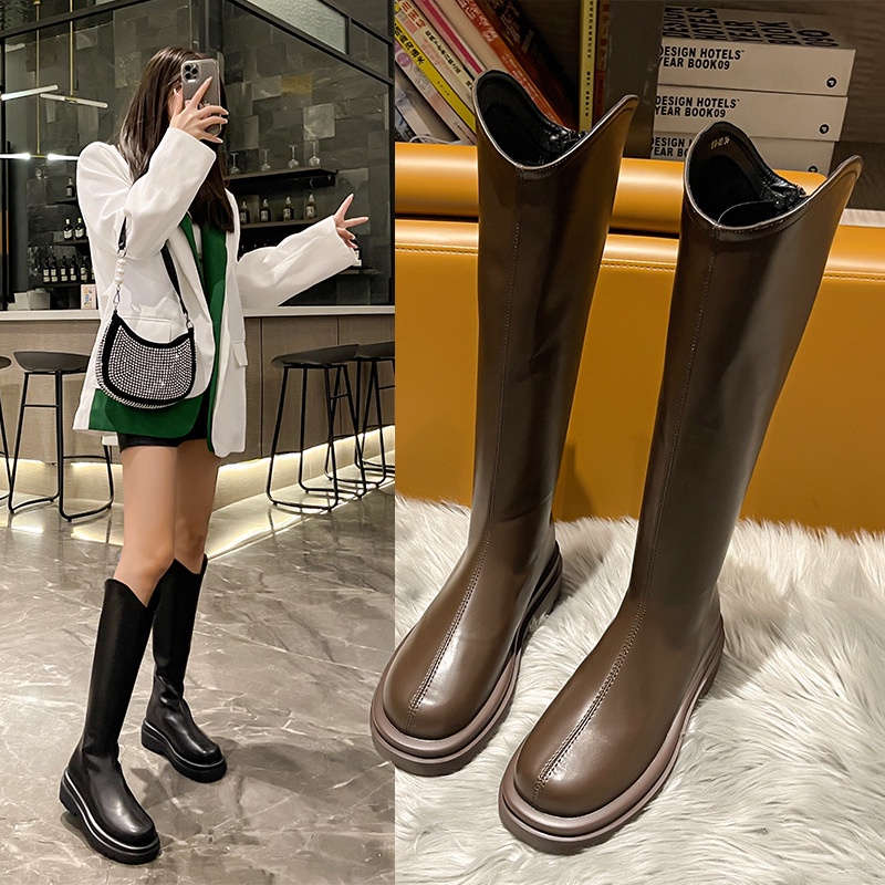 Bốt Đùi Nữ Cổ V Siêu Phẩm Hót Trends Năm Nay