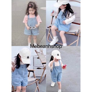 Mebeanhshop-Yếm jean đùi bé gái siêu cưng