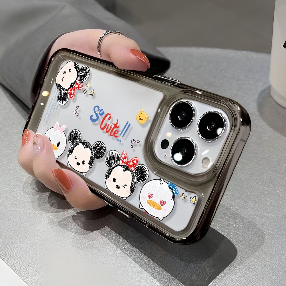 Ốp Điện Thoại Trong Suốt Họa Tiết Hoạt Hình Minnie Mickey Winnie Cho iphone 14 Pro Max 13 11 12 7Plus X XR XS Max 8 7