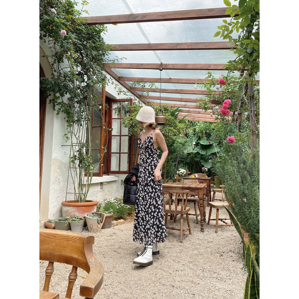 Đầm maxi hai dây xẻ ngực Nancy dress Gem Clothing SP060734