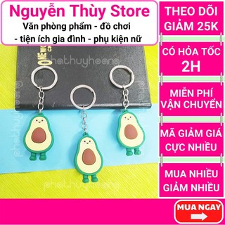 Móc khóa cute hình trái bơ đáng yêu