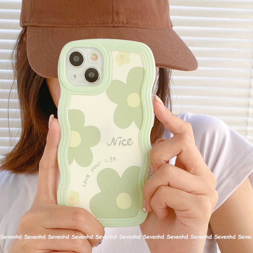 Ốp Điện Thoại Mềm Họa Tiết Hoa Đơn Giản Thời Trang Cho iPhone 14 13 12 11 Pro Max Xs Max Xr X 7 8 6 6s +