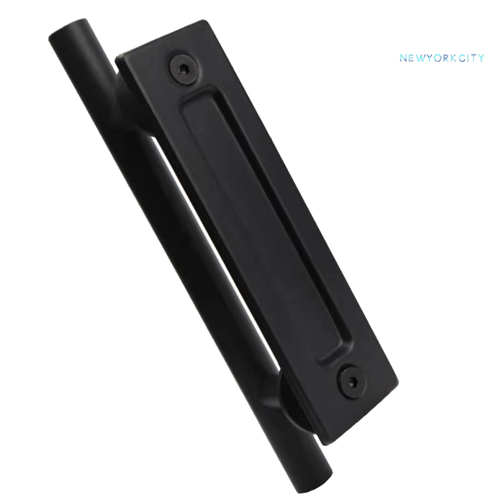 Bộ Tay Nắm Cửa Trượt Bằng Thép Carbon Màu Đen 12inch