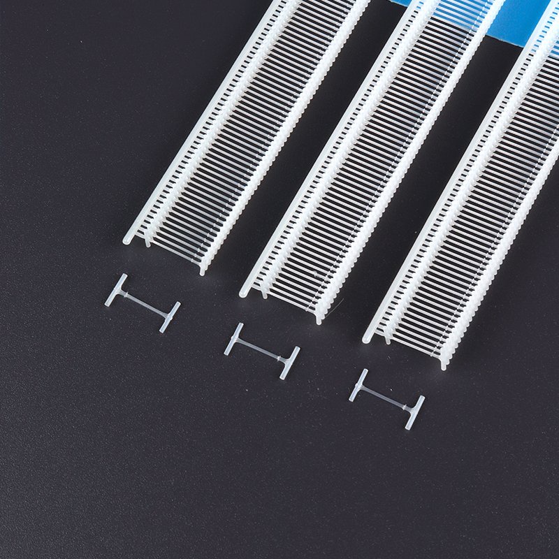 Ti bắn mác nylon hình chữ I , Kích thước từ 5mm - 11mm, có 2 màu đen, transparent