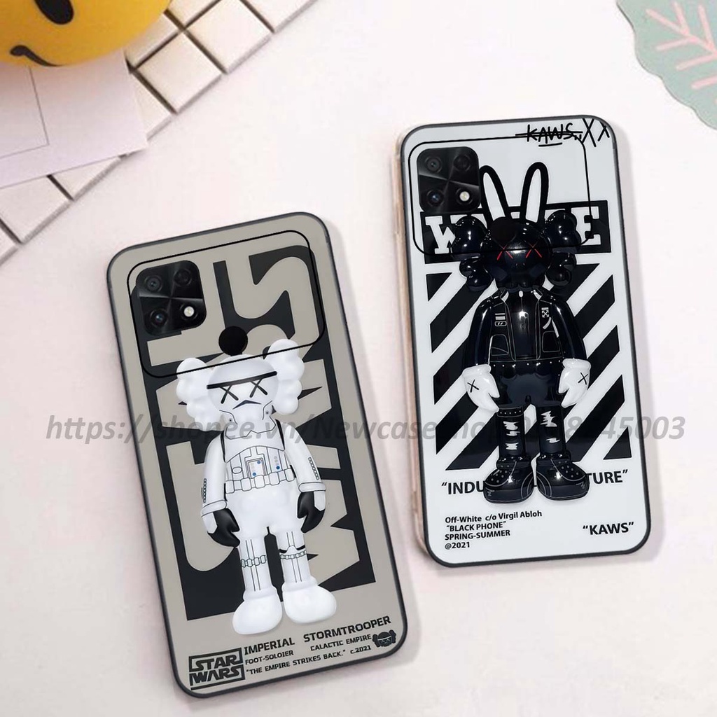 Ốp Xiaomi Poco C40 in hình Bear Brick,K@ws,smile,...hot trend