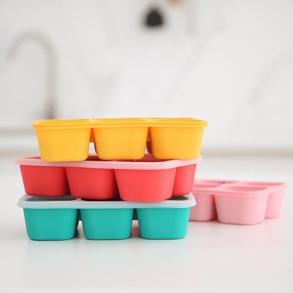 Khay silicon trữ đông đồ ăn dặm cho bé Marcus &amp; Marcus - Ollie (60ml x 6 ngăn)