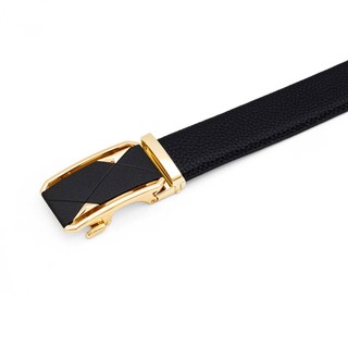 Thắt lưng da Ý nhập khẩu PT19 khoá hợp kim không rỉ, tone vàng đen sang trọng, bảo hành 03 năm, Anh Tho Leather