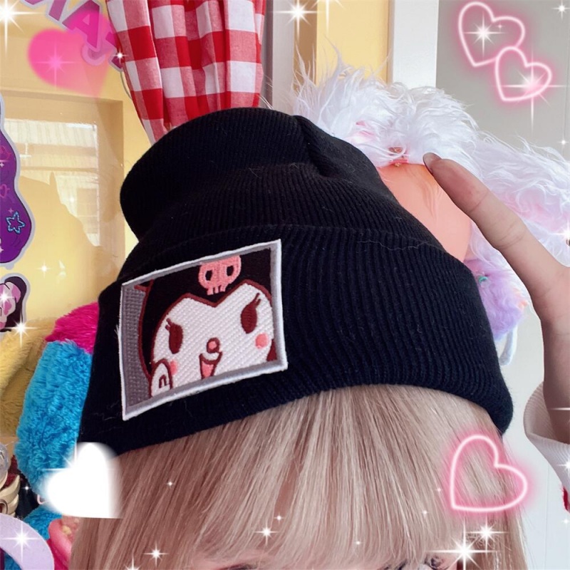 SANRIO Mũ Len Thiết Kế Đáng Yêu Thời Trang Dành Cho Cặp Đôi