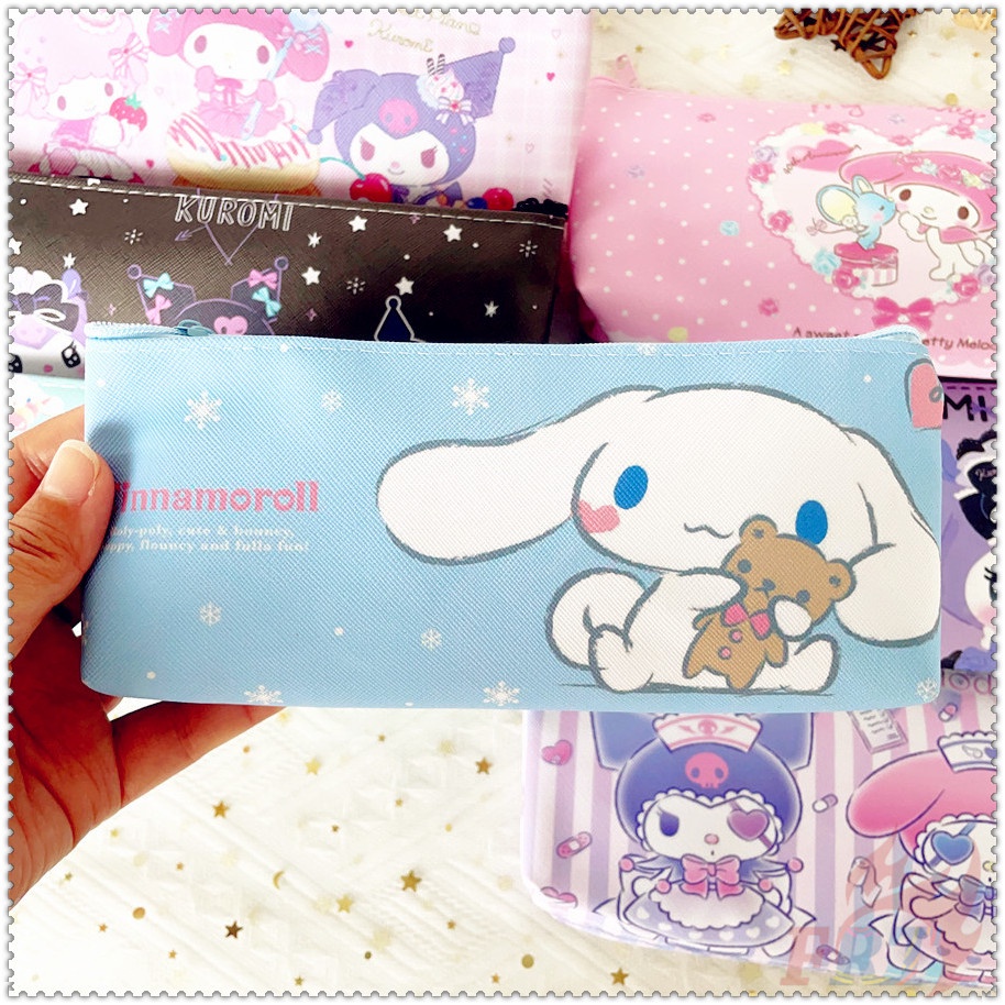 1pc ✿ Hộp Bút Chì Sanrio ✿ Túi Đựng Bút Hình Cinnamoroll Kuromi My Melody Hoạt Hình