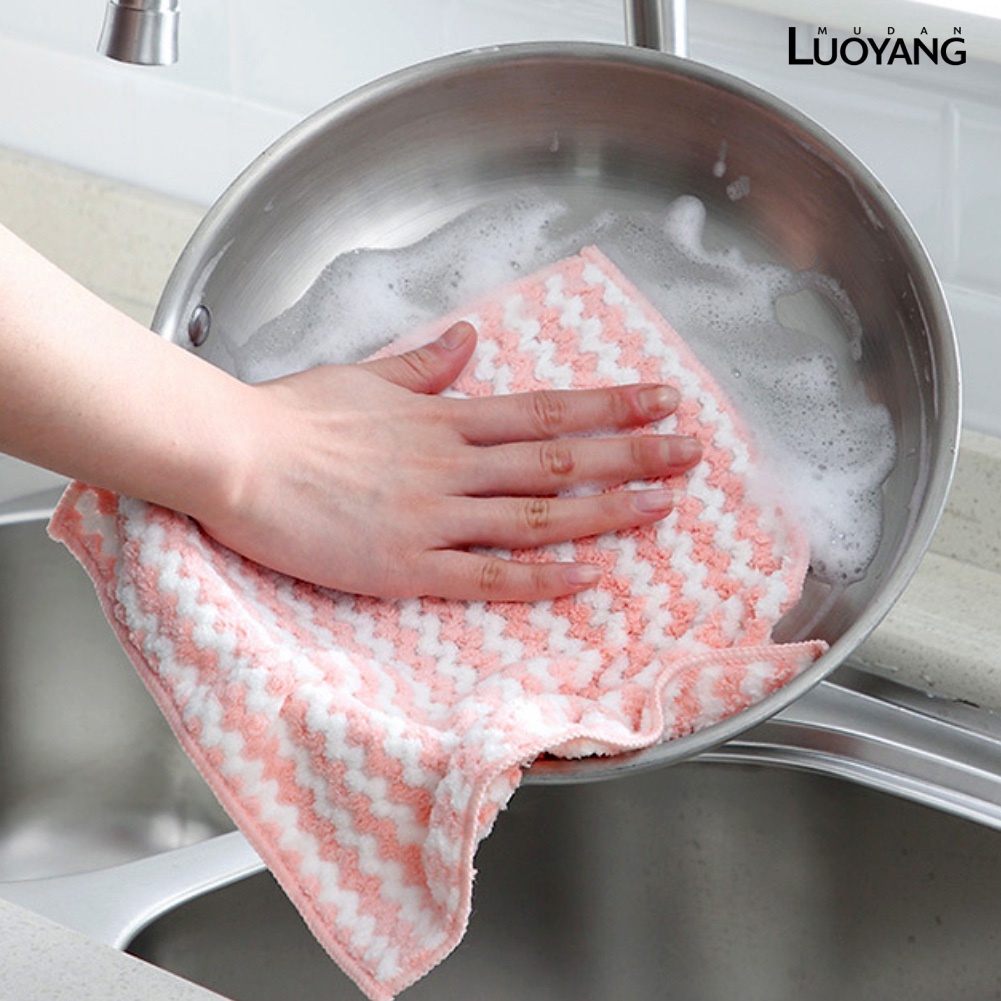 Khăn Lau Bếp Hình Vuông Họa Tiết Kẻ Sọc