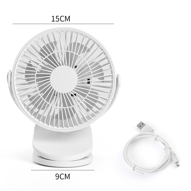 Quạt Mini Kimviento Cổng Usb 720° Quạt Kẹp Để Bàn Văn Phòng / Xe Đẩy Em Bé Tùy Chỉnh Tiện Dụng