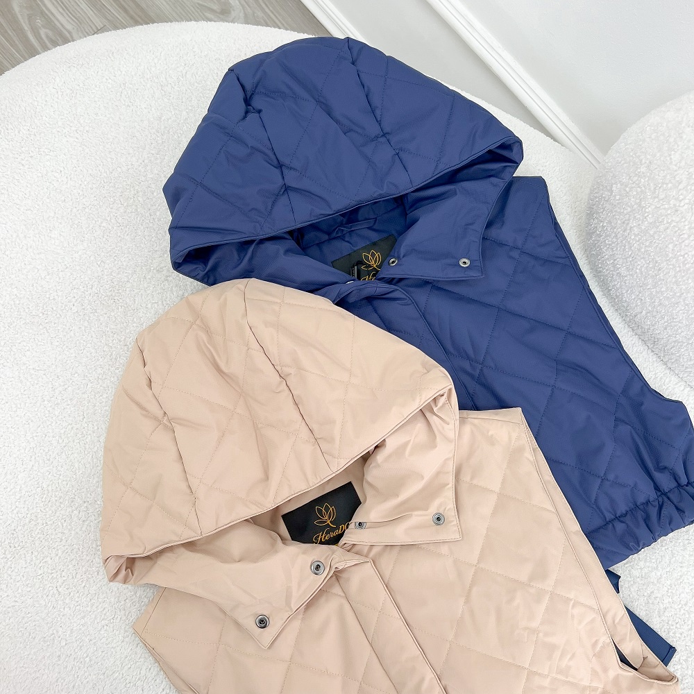 Áo phao gile nữ dáng ngắn HeraDG thiết kế crotop trần bông 3 lớp cao cấp siêu nhẹ chống gió chống bám bụi WJKBC3063