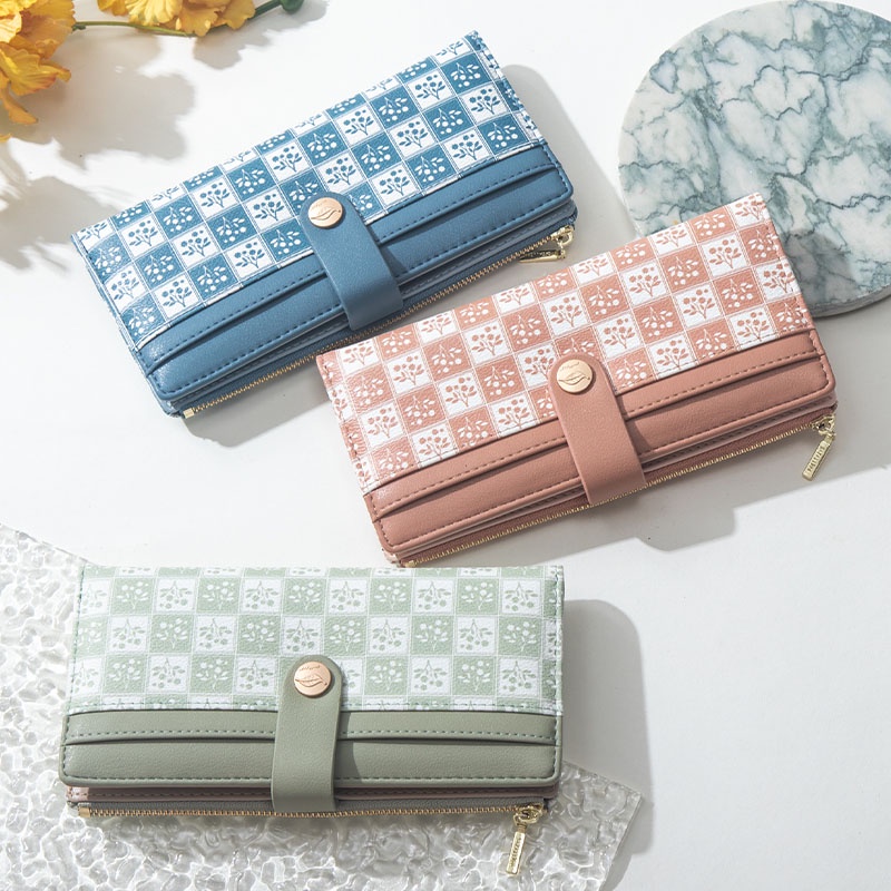 Ví Da PU Dài Thời Trang Xinh Xắn Dành Cho Nữ