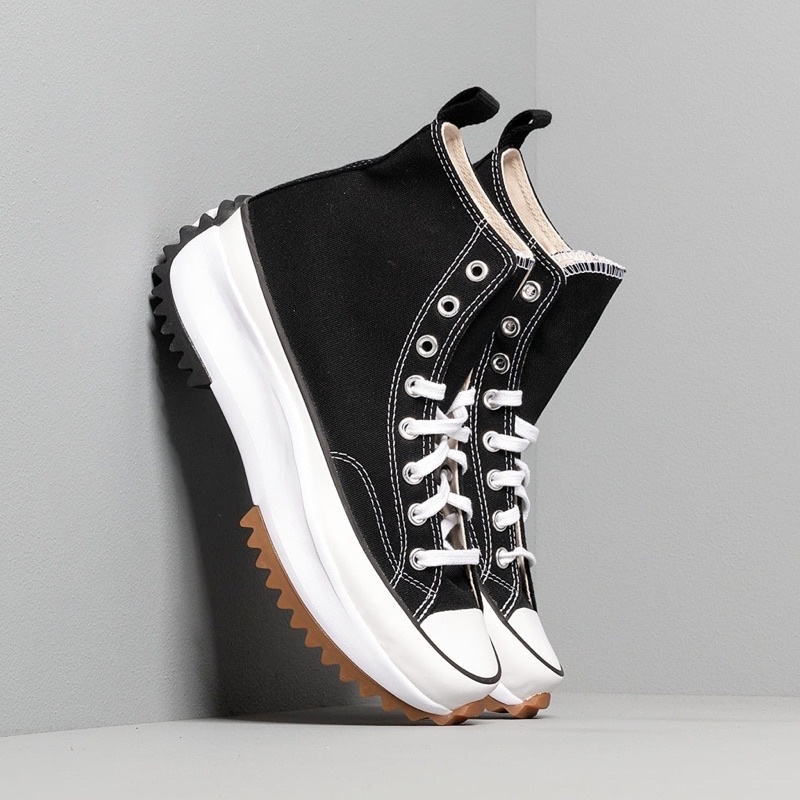 GIÀY THỂ THAO SNEAKER CONVERSE RUN HIKE BLACK, CV RUN STAR HIKE ĐEN CỔ CAO BẢN CAO CẤP NAM NỮ