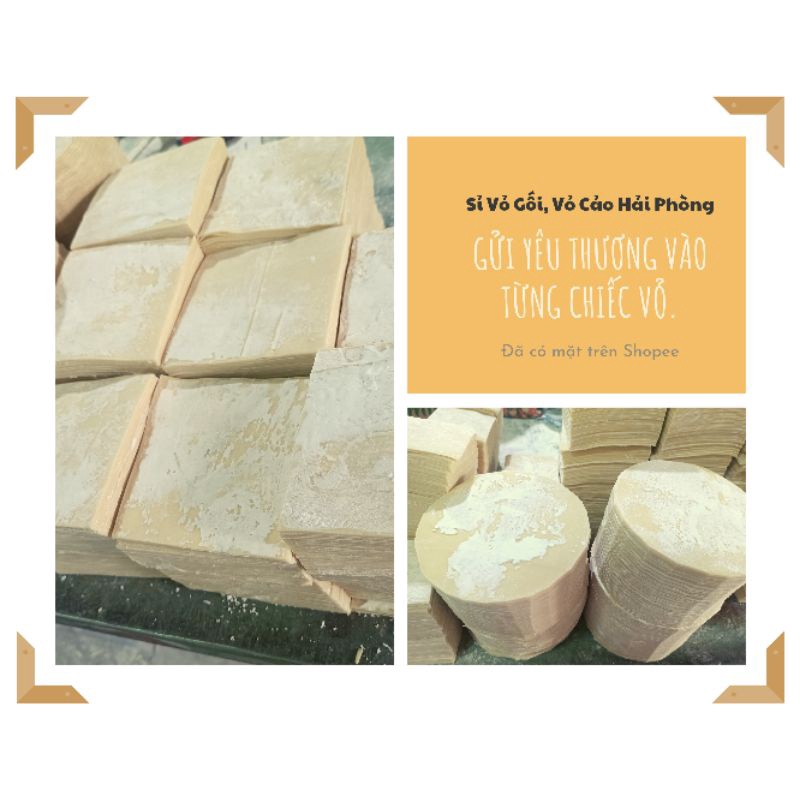 Vỏ bánh Gối 1kg 15cm siêu ngon, giòn thơm🔥hút chân ko có ship tỉnh🔥🔥