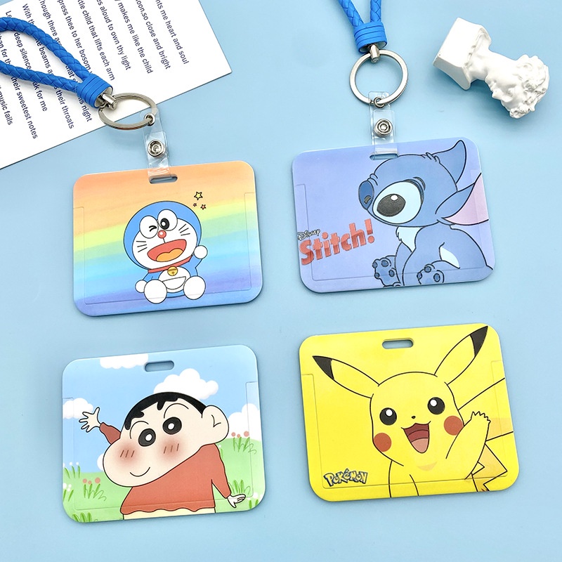 lanyard Dây thẻ bên ngoài máy photocopy chứng minh Người cầm thẻ nhận diện Dễ thương Người cầm thẻ nhận diện xe ngựa card holder