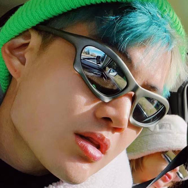 (KIQI-FASHION) COD Kính Mát Chống Tia Cực Tím Y2K Phong Cách Hip Hop Âu Mỹ Cổ Điển Thời Trang Cho Nam Và Nữ