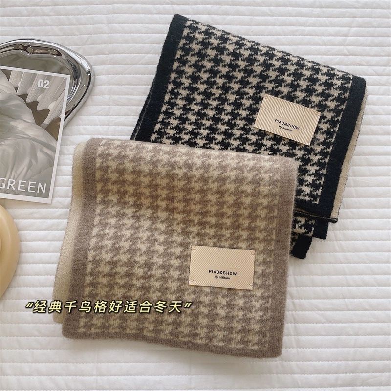 Khăn Choàng Cổ Dệt Kim Thời Trang Mùa Thu Đông Dành Cho Nữ