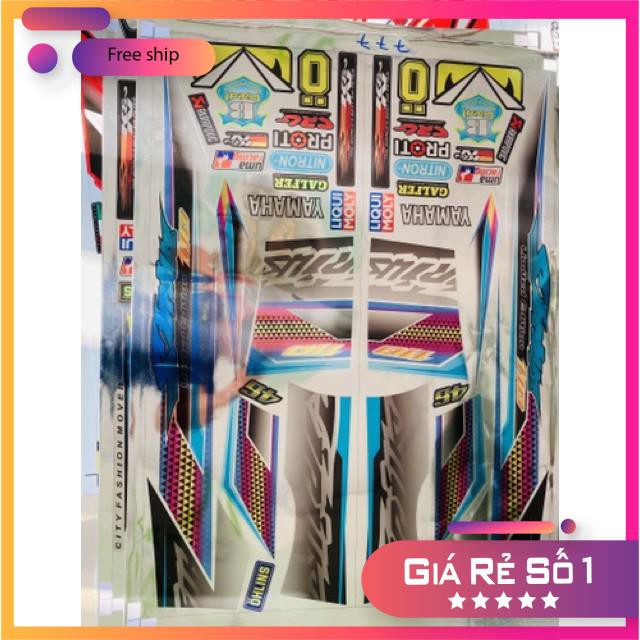 FREE SHIP + QUÀ TẶNG Tem rời xe Sirius 110 chất liệu Crom cao cấp