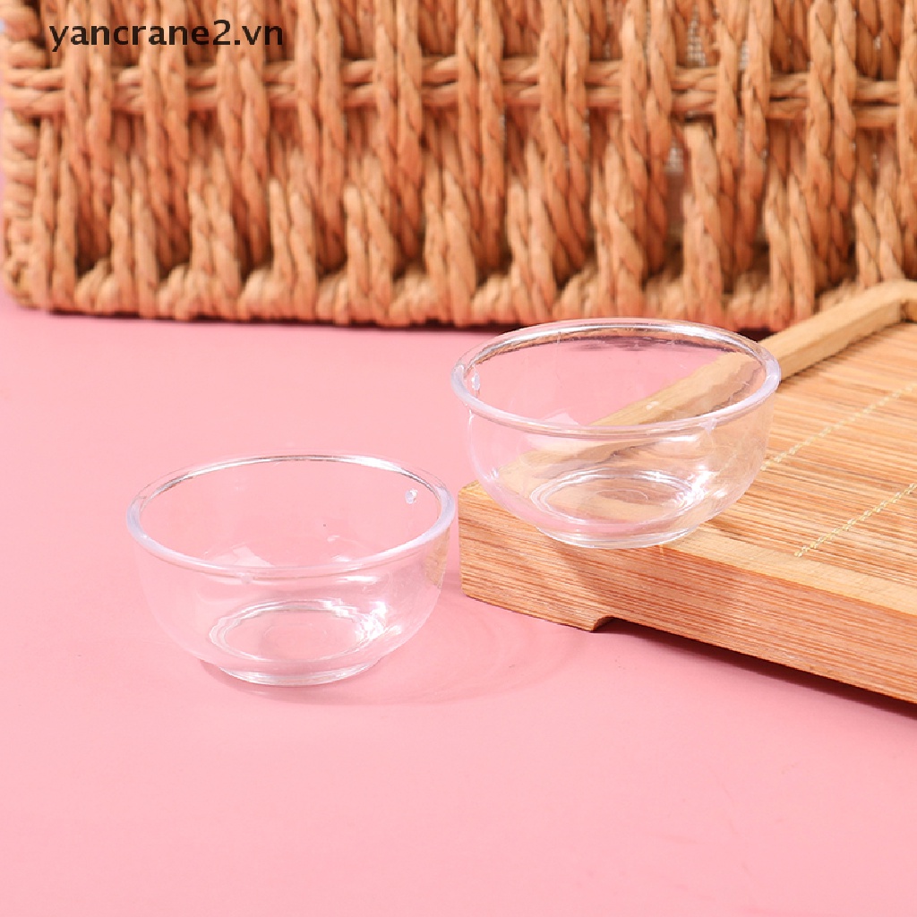 Set 2 Mô Hình Bát Tròn 4CM DIY 1: 12 Cho Nhà Búp Bê