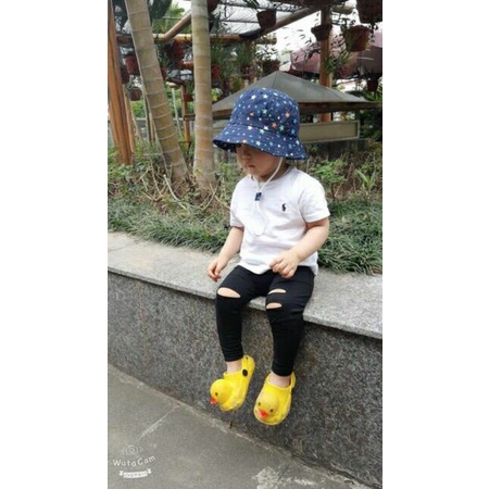 Hot trend | Quần legging rách gối unisex siêu sành điệu cho bé yêu 8-18kg