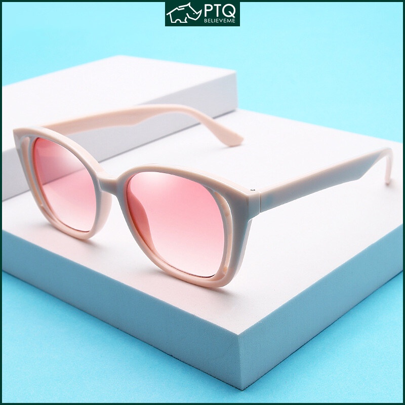 Kính Mát Gọng Đôi Phong Cách Retro Thời Trang Mới Cho Nam Nữ Lái Xe PTQ