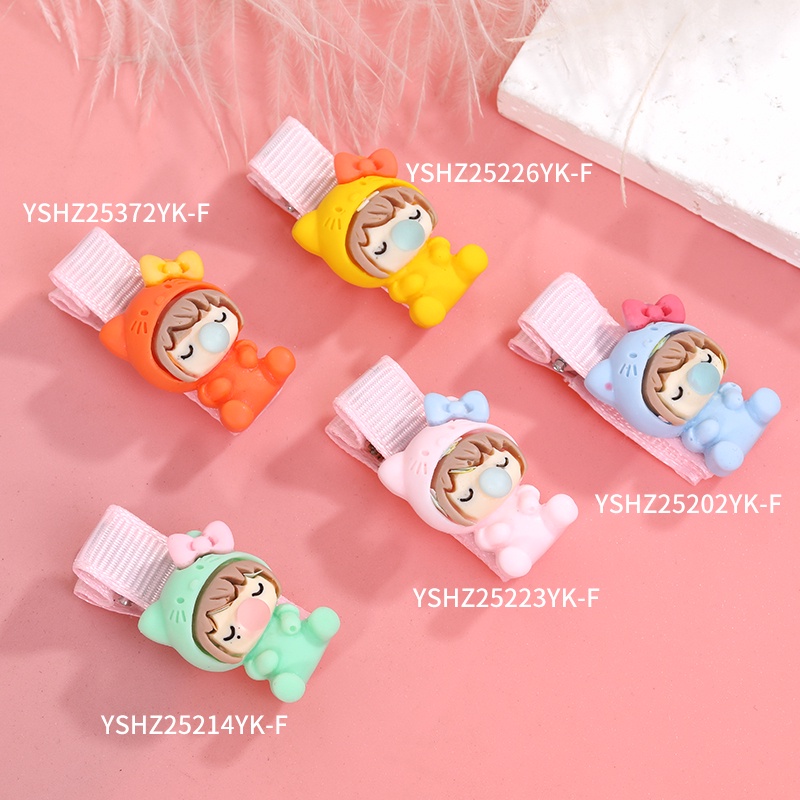 Kẹp Tóc Hình Hoạt Hình Phong Cách Hàn Quốc Xinh Xắn Cho Bé Gái