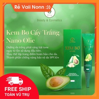   CHÍNH HÃNG  Kem Bơ Cấy Trắng Nano Olic  shop_uytin88  