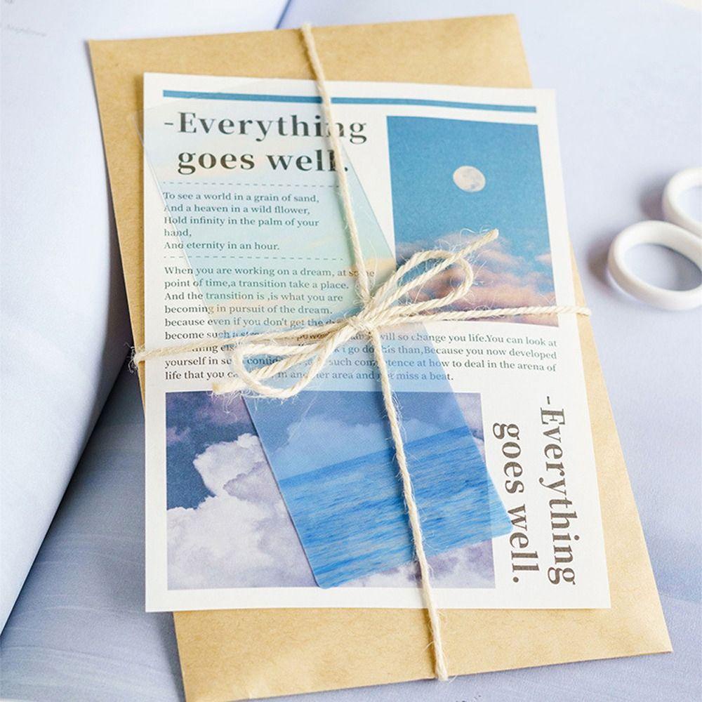 Augustina Phụ Kiện Đánh Dấu Trang Sách Ghi Chú Trong Mờ Dòng Sản Phẩm Văn Phòng Phẩm Trang Trí Hình Ngôi Sao Biển