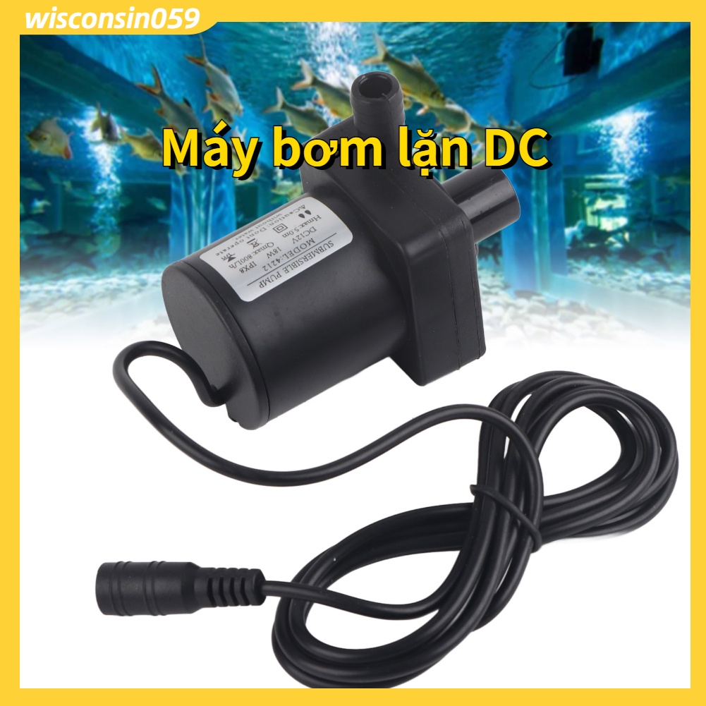 Máy bơm nước nóng chìm sử dụng điện 12V 800L / H 【Wisconsin059】