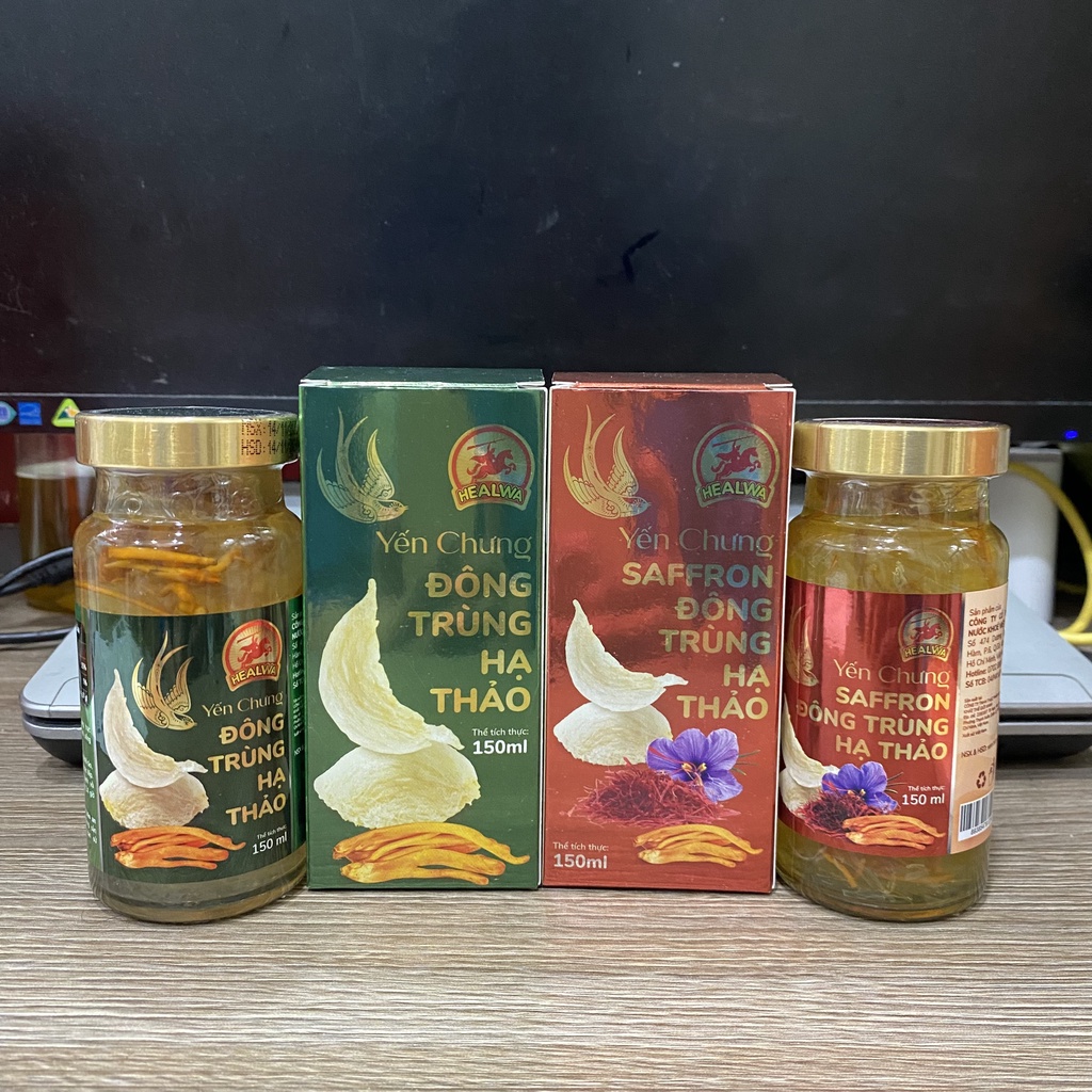 Yến Chưng Đông Trùng Hạ thảo Nguyên Chất 100% Lọ 150ml