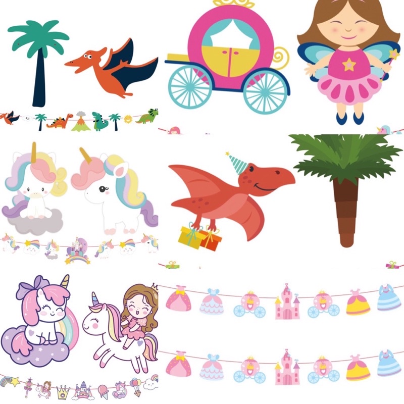 Dây treo trang trí sinh nhật lễ tiệc nhiều mẫu cho bé