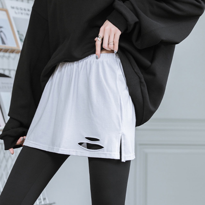 Đơn Giản Áo Hoodie Viền Viền Có Thể Tháo Rời / Dài Nửa Thân Màu Trơn Thời Trang Dưới Đáy / Dưới Viền Đường Viền