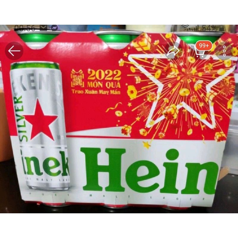 Thùng 4 lốc heineken silver 330ml