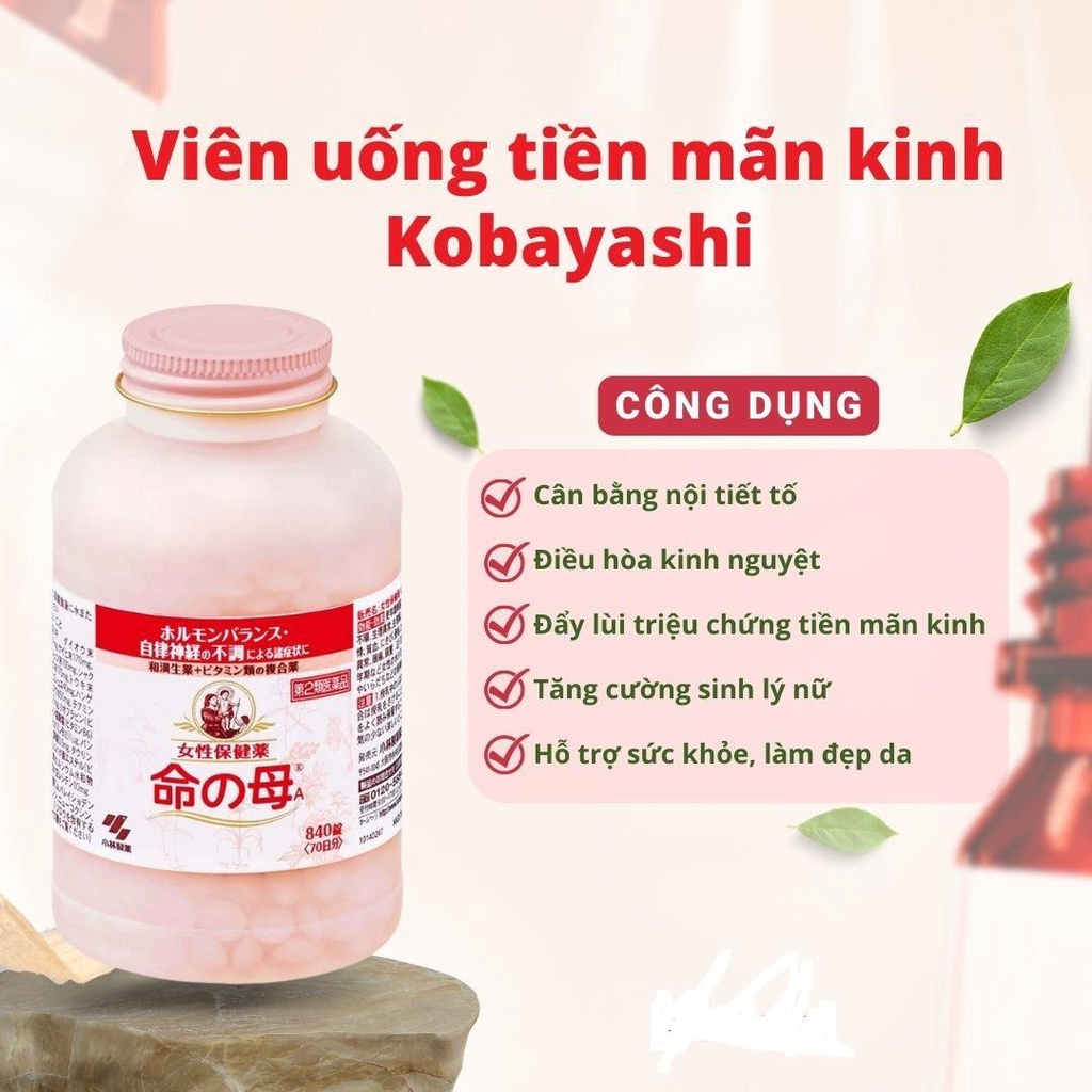 Viên Uống Kobayashi Cho Phụ Nữ Tiền Mãn Kinh Nhật Bản 420v